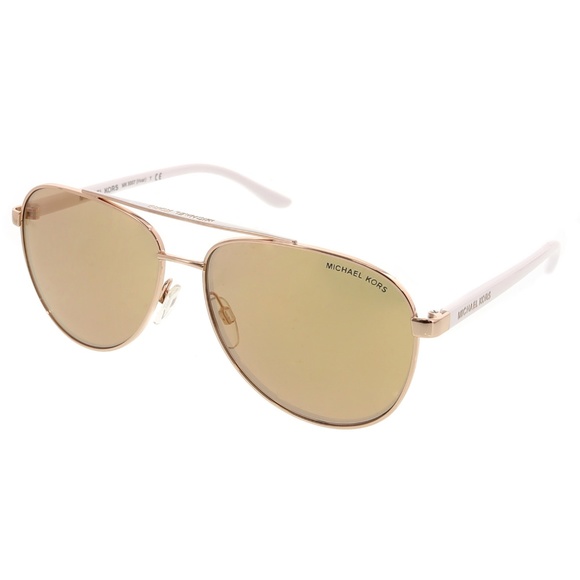 Michael Kors Rose-Gold Aviator Sunglasses - Picture 1 of 3
